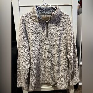 Cream/gray pullover